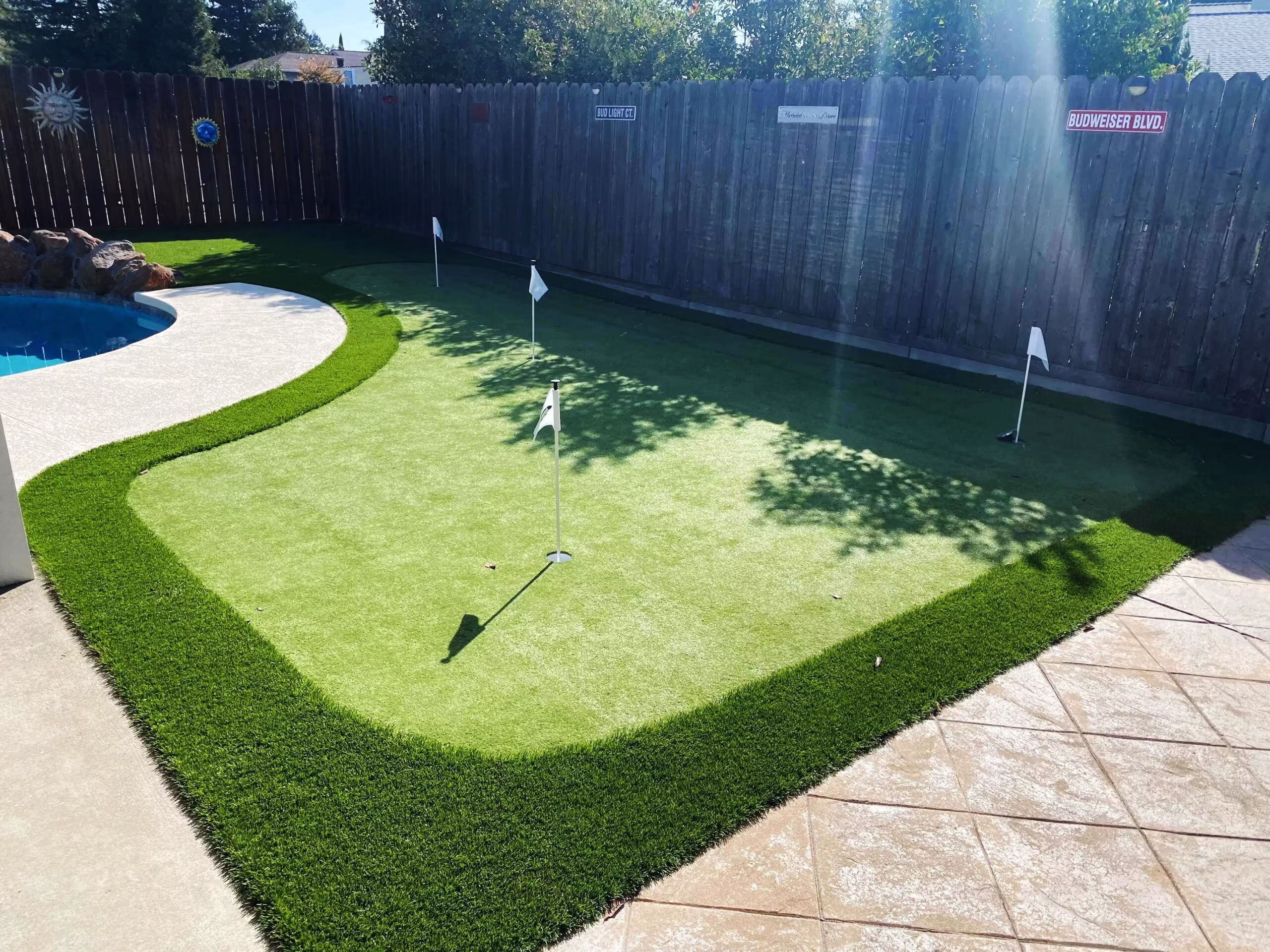 Artificial Putting Green Installation
